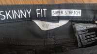 H&m Czarne spodnie 134 stretch skiny fit
