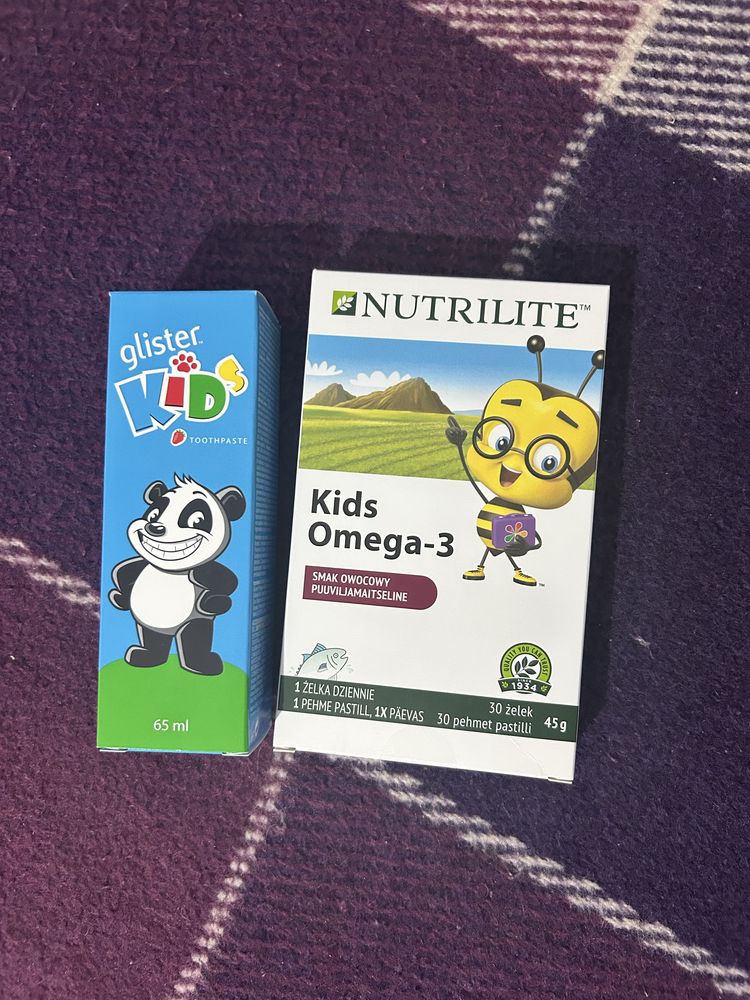 Kids Omega-3 Nutrilite + GRATIS pasta do zębów