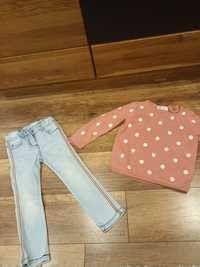 Sweter plus jeansy 98/104