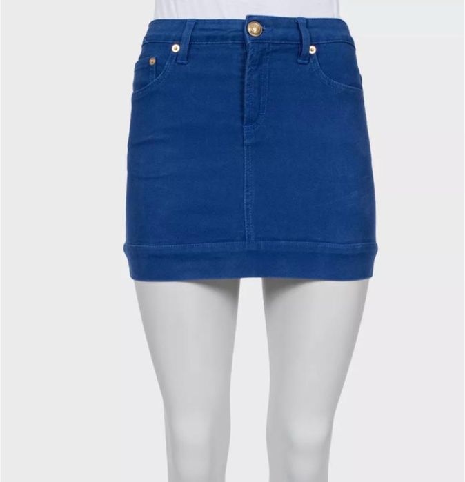 Versace синя джинсова спідниця міні оригінал