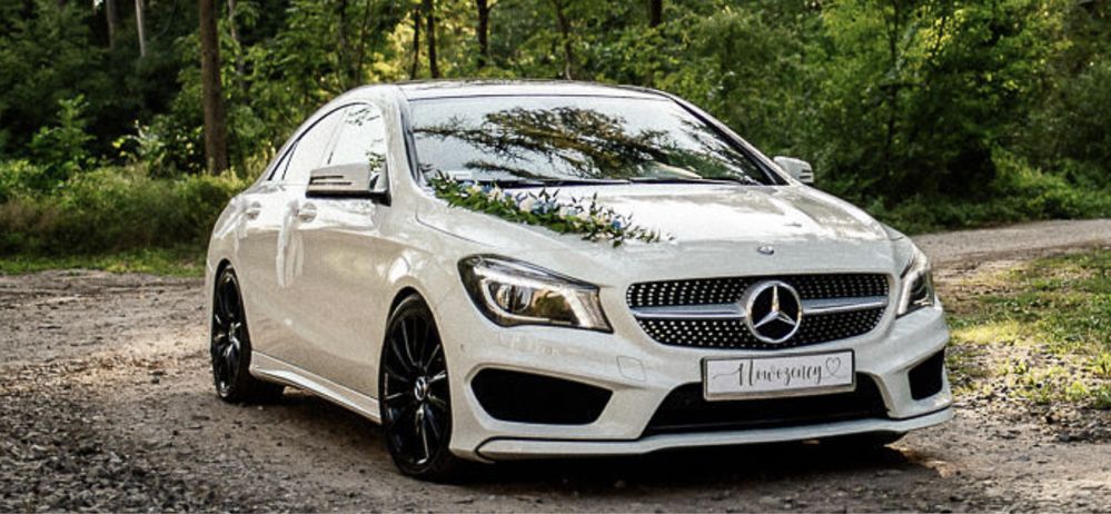 Mercedes do ślubu Auto do ślubu mercedes AMG CLA + Dekoracje weselne