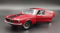 1:18 Solido 1967 Ford Mustang Shelby GT500 Burgundy Red Model Nowy
