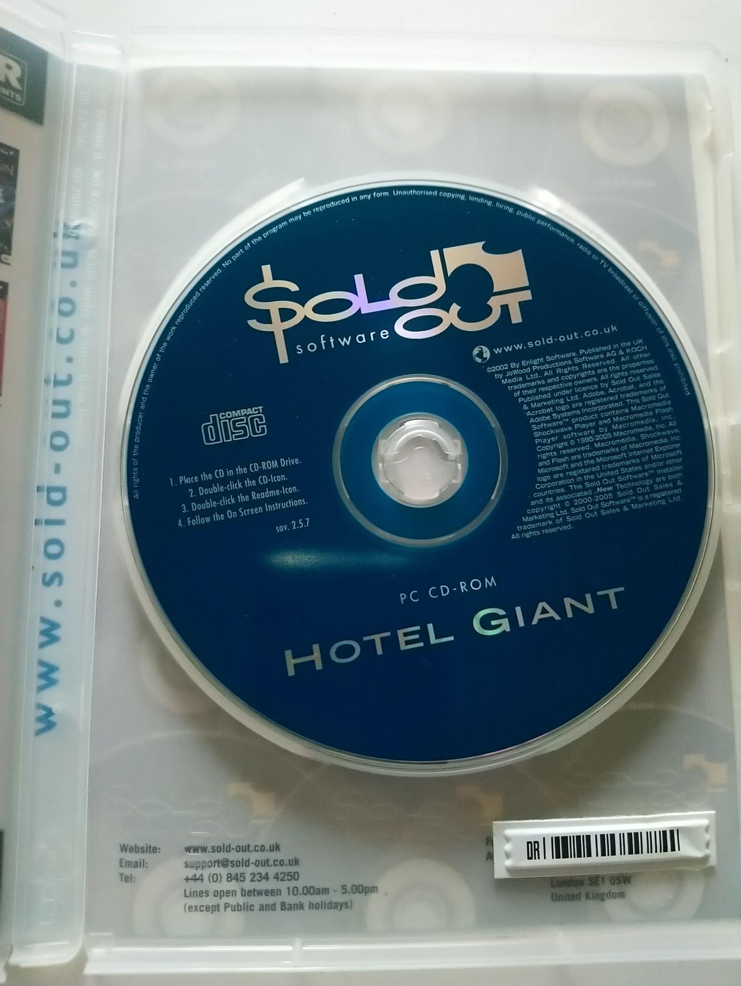PC cd-rom Hotel диск Giant
