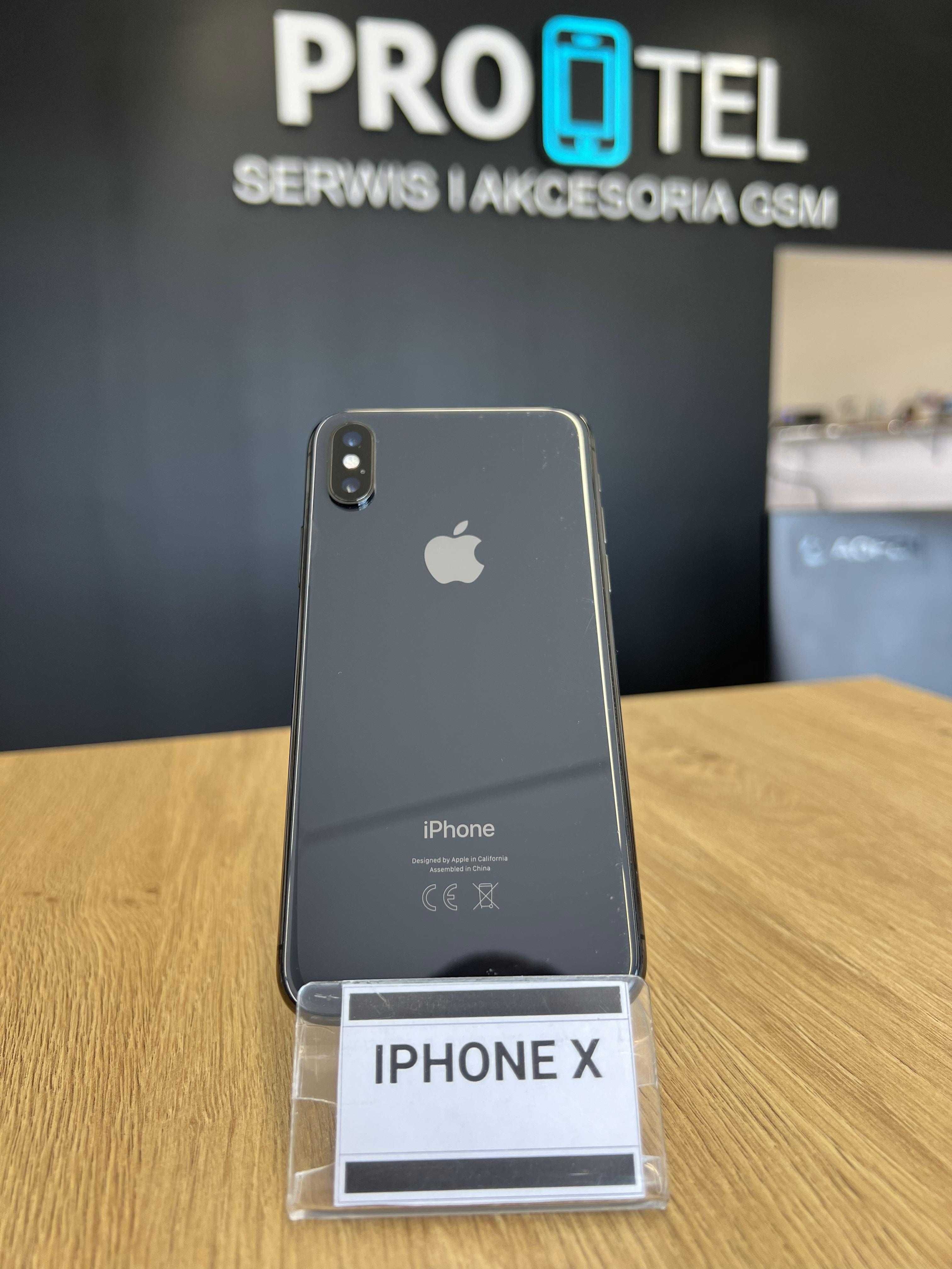 iPhone X 256GB Czarny, Bardzo Dobry Stan! 3msc Gwarancji!