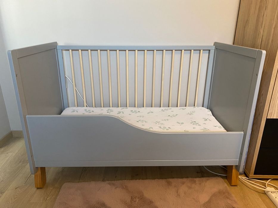 Łóżeczko dziecięce 120x60 Kinderkraft Nico szare