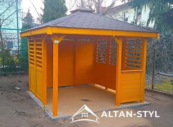 Altany, altanki, wiaty, altana ogrodowa ALICJA 3x3m PRODUCENT