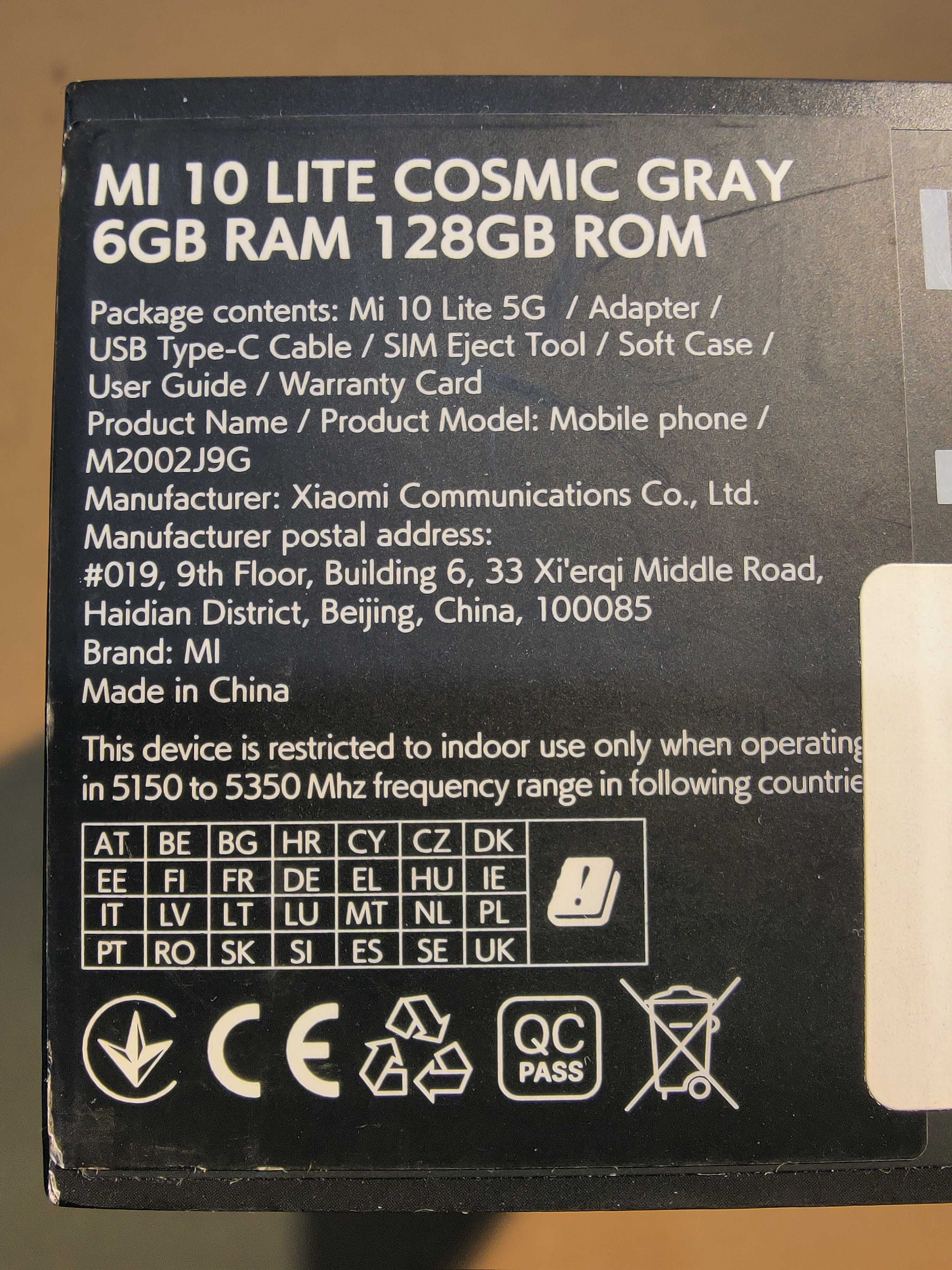 Xiaomi Mi 10 Lite 5G C/Novo