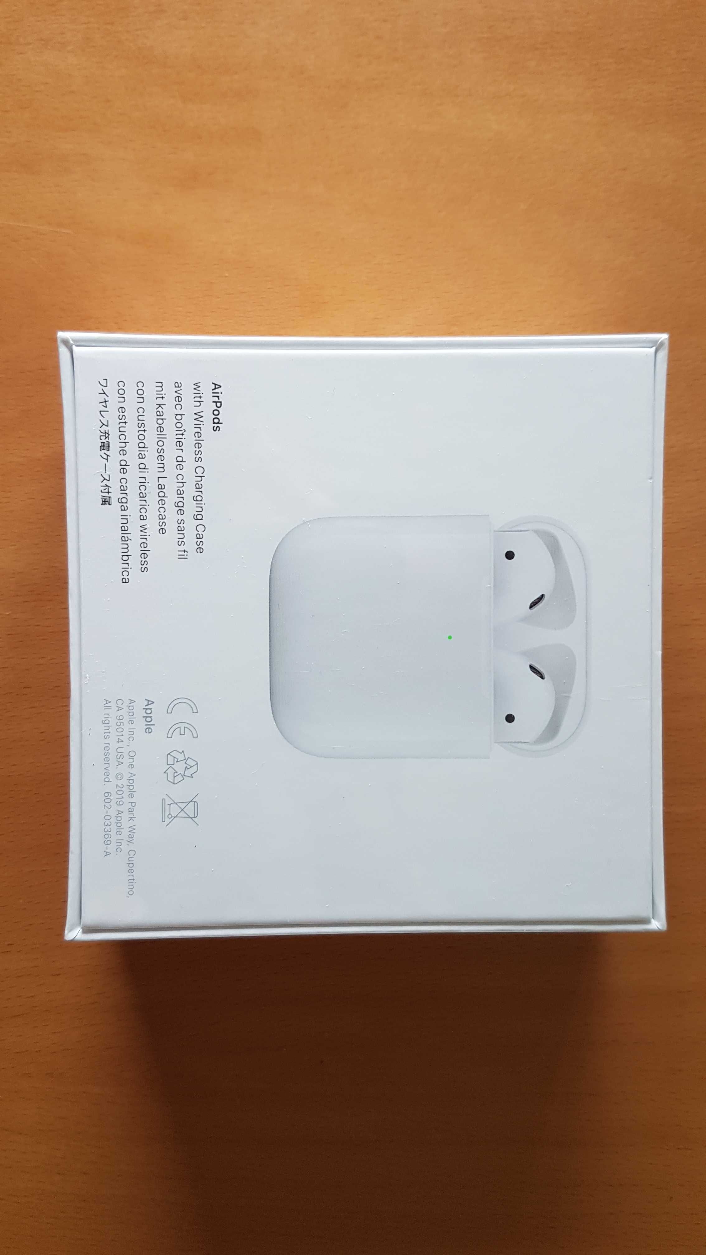 Airpods com caixa carregamento sem fios (wireless) - novos