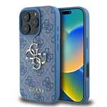Etui Guess 4G Big Logo na iPhone 16 Pro Max - niebieskie