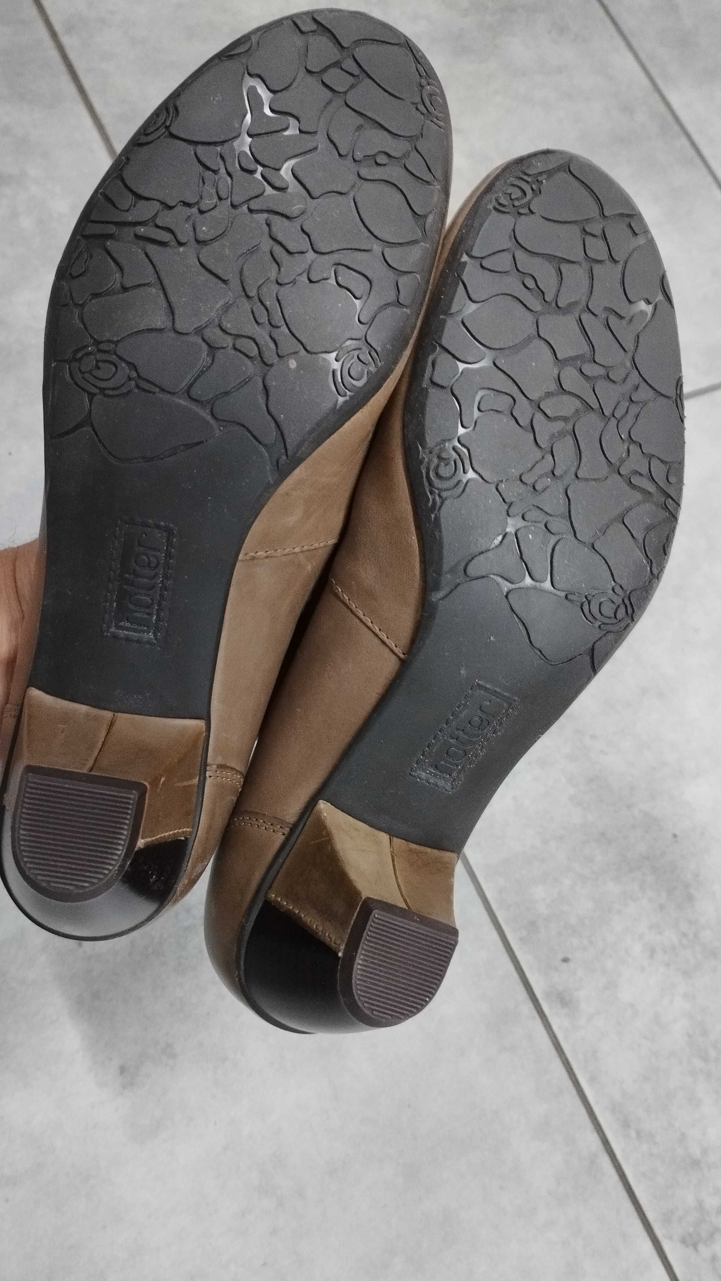 Туфлі Hotter нові шкіра натуральна 40 comfort concept uk 6,5 бежеві