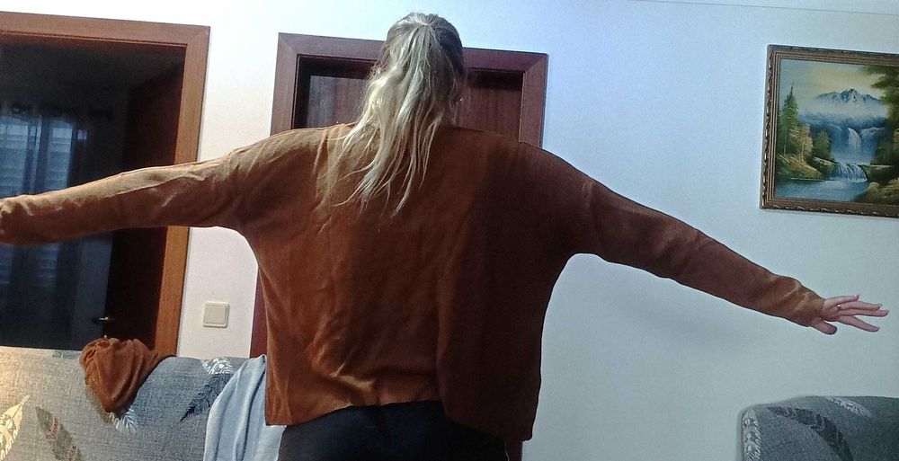 Camisolão castanho da Brownie - Tam. S/M