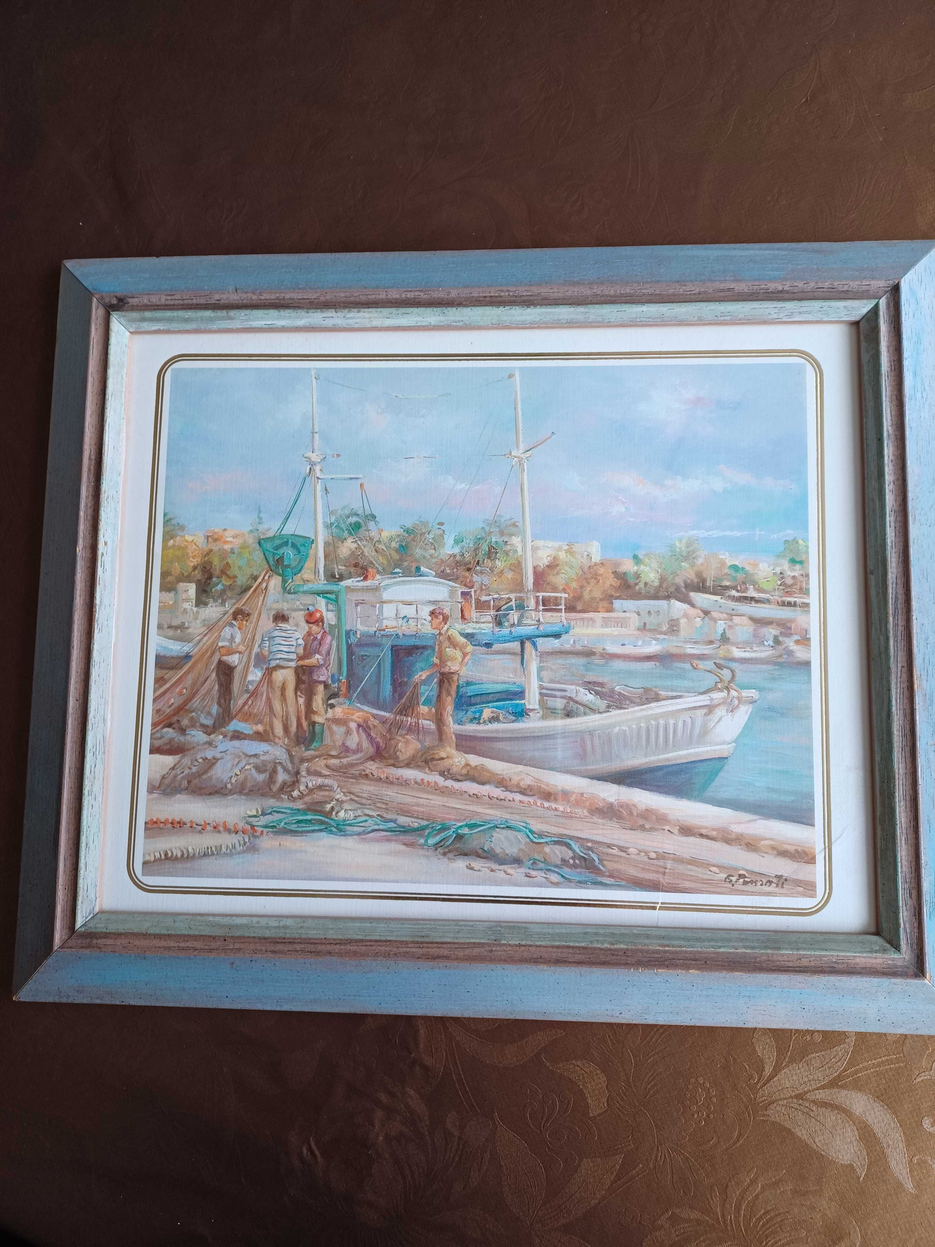 2 Quadros para decoração - Imagens de pescadores