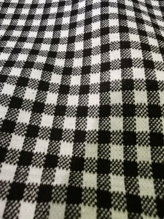 Leginsy spodnie ze stretchem w pepitke kratkę Bonprix 42 Rainbow