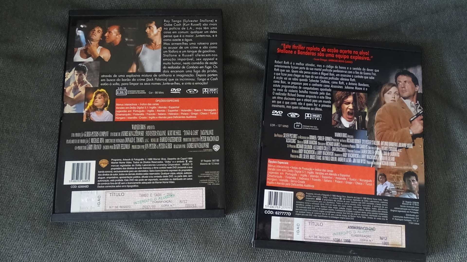 DVDs SLY Sylvester Stallone em Snaper (Capa Cartão) - RAROS