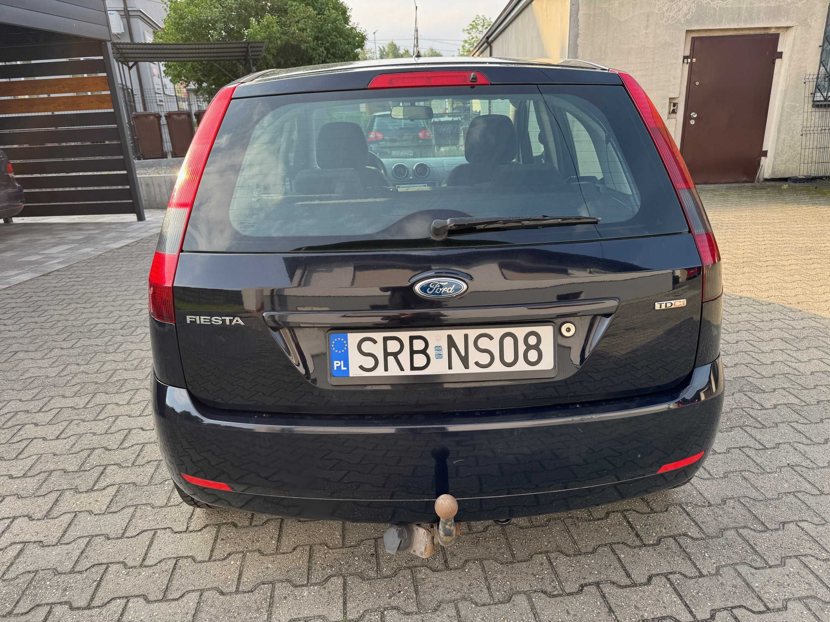 Ford Fiesta 1.6 TDCi 90KM Ghia, Klimatyzacja, Grzana szyba, Super stan