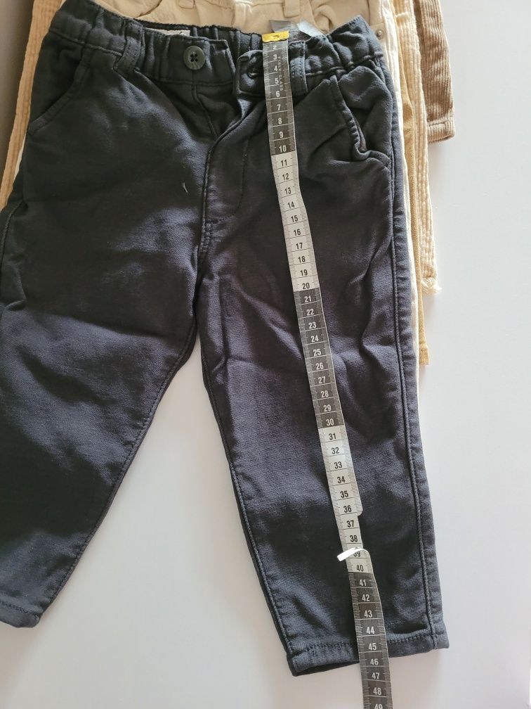 Spodnie jeansy sztruks zara 80 i 86