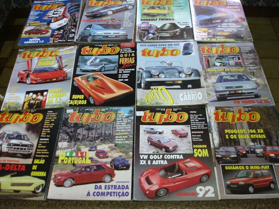 Revista Turbo - Anos 1981 a 1992 completos