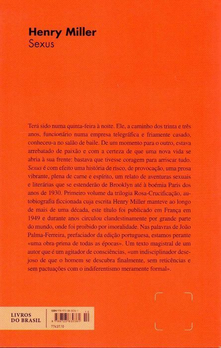 Livro - Sexus - Henry Miller