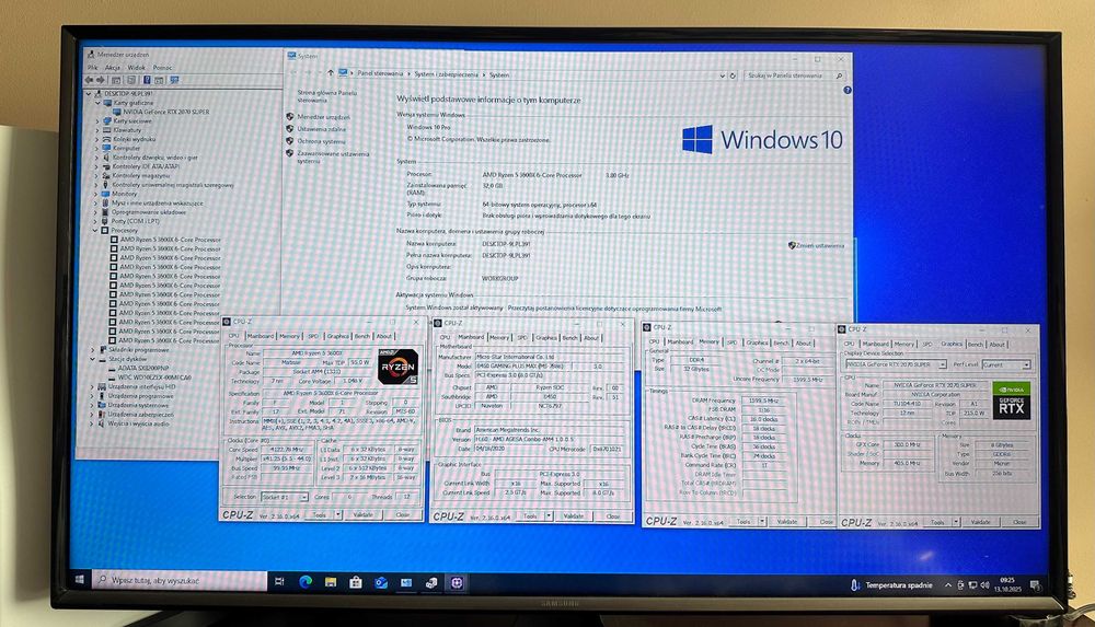 Komputer Ryzen 5/ 32GB/RTX 2070 SUPER 8GB/ 500GB M2 SSD+1TB HDD/ WIN11