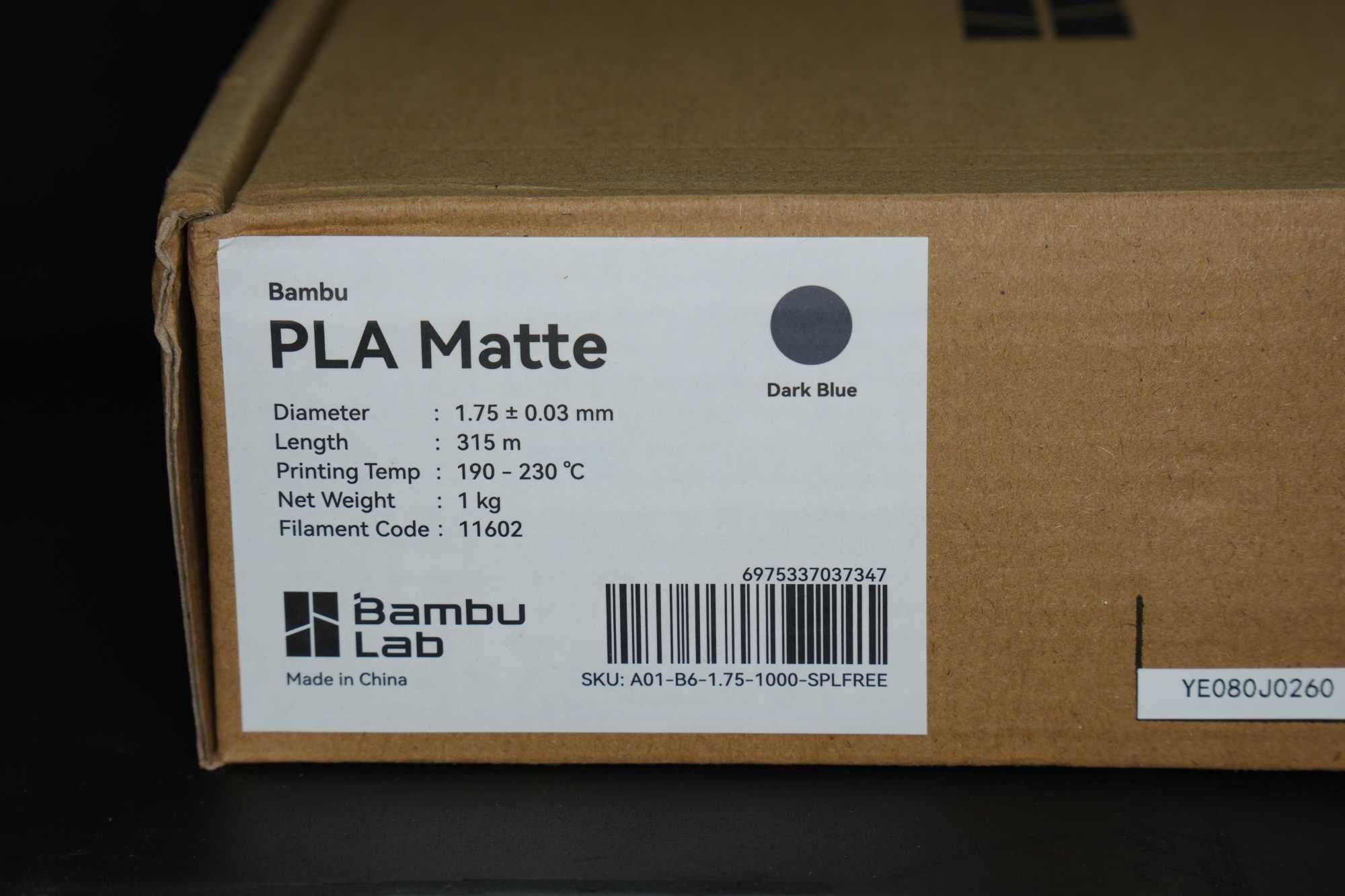 Filament PLA Matte Bambu Lab 1kg | Refill | Orginał
