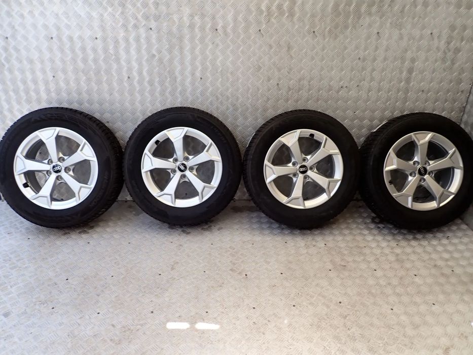 KOŁA FELGI ALUMINIOWE AUDI Q2 Q3 6,5JX17  ET 38  5X112  83A601025AL / AM  Z OPONAMI ZIMA HANKOOK 215/65/17  2900