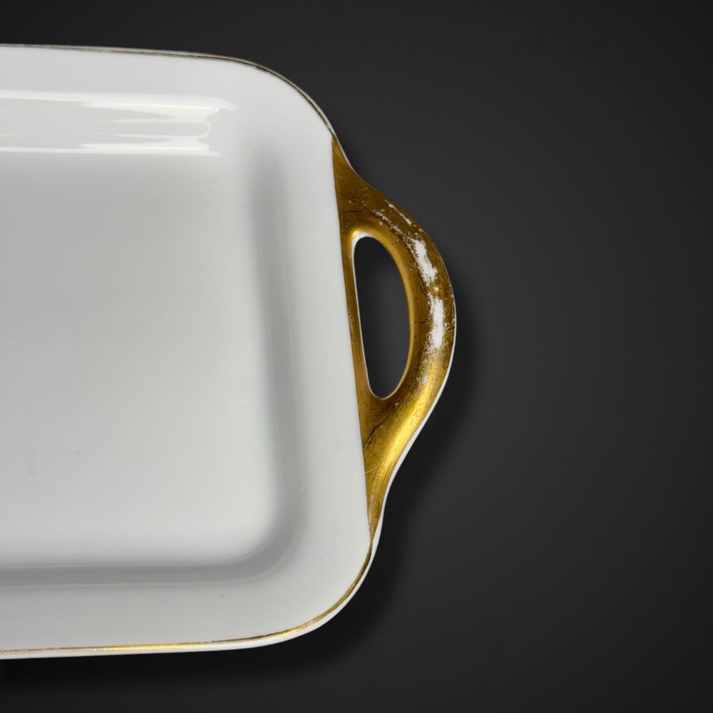 Porcelanowa taca półmisek róża baudour cerabel belgium b5/021614
