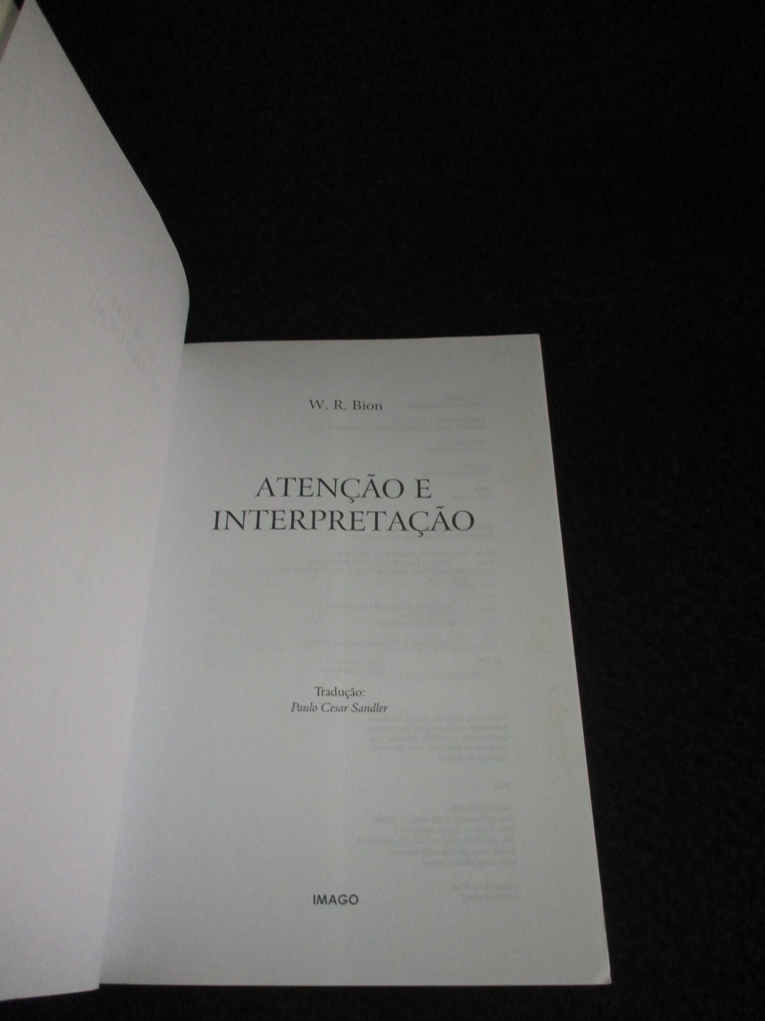 Livro Atenção e Interpretação Wilfred R. Bion