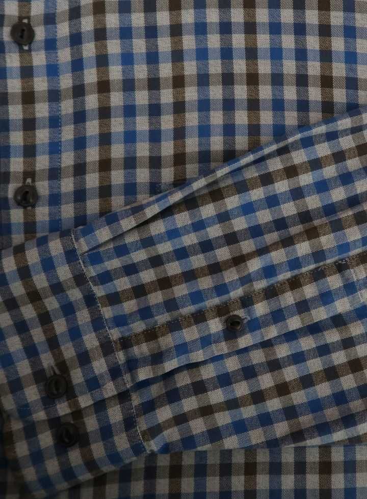 Redmond koszula męska w kratkę Rozmiar 4XL 49/50 casual 100% bawełna