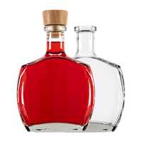 Ekskluzywna butelka CARAFFA 500 ml na nalewki wino whisky z korkiem