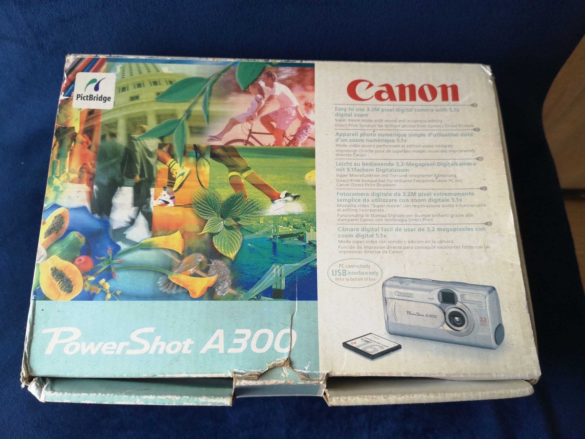 Aparat Canon Power Shot A300 uszkodzony 2003 rok
