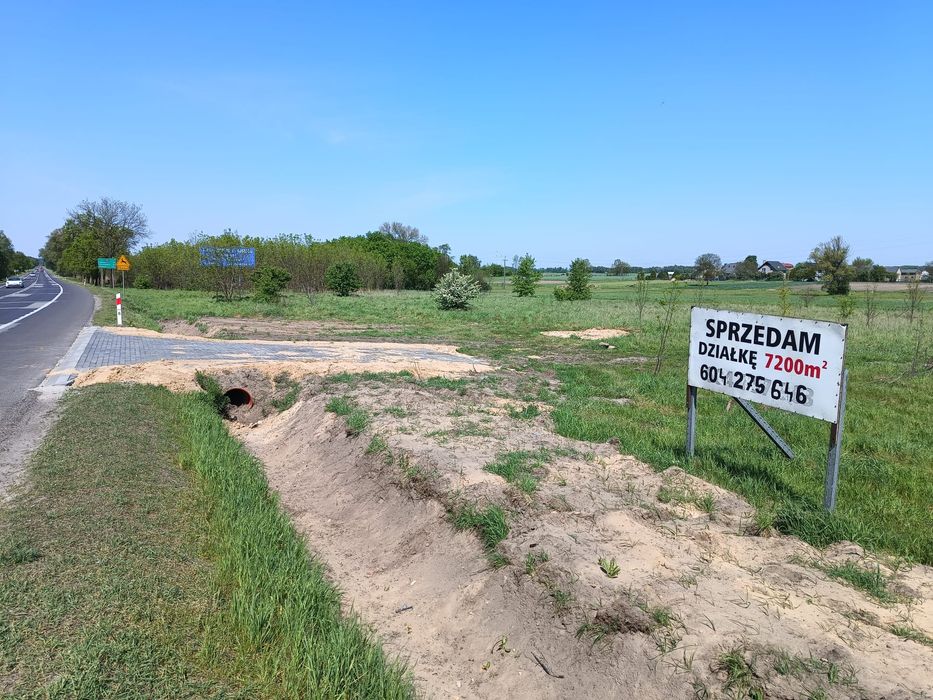 Działka budowlana 7200m w Ozorkowie z WZ