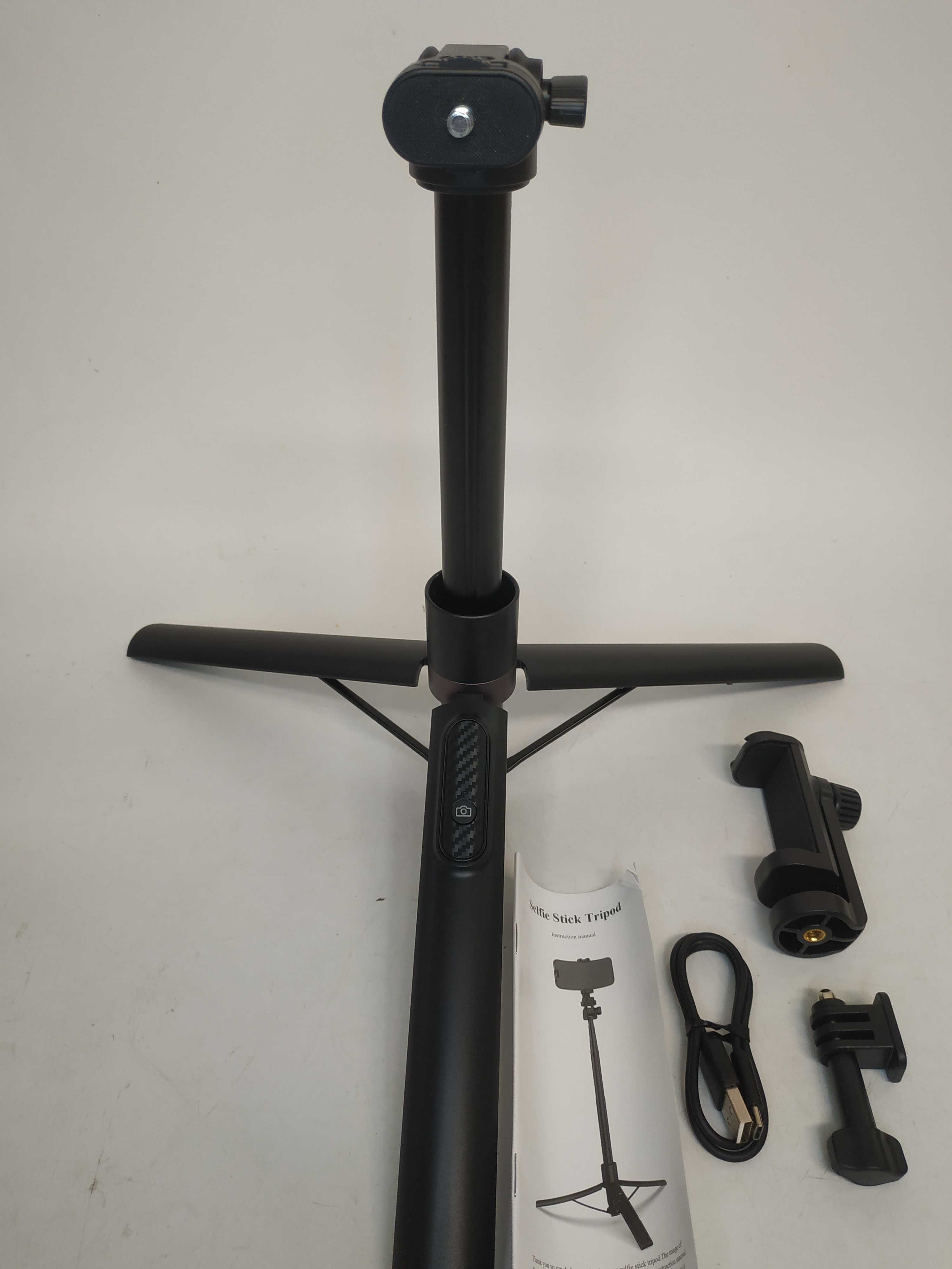 Gehenwo 155cm Statyw do selfie, statyw do telefonu obracany o 360°