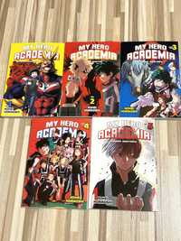 My hero academia. Komiksy manga. Tom 1-5