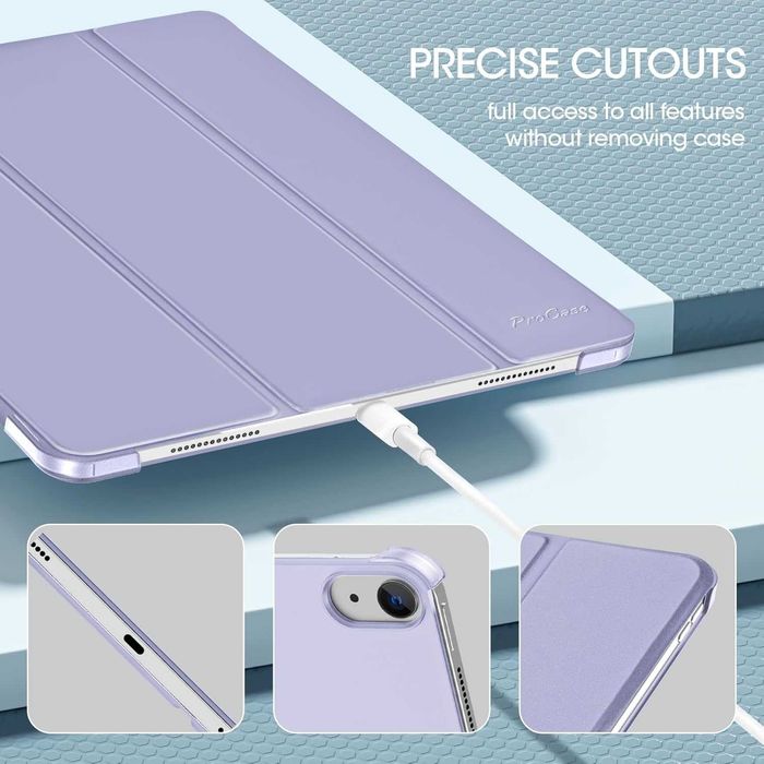 Etui do iPad Air 13 cali M3/M2 2025/2024 fioletowe