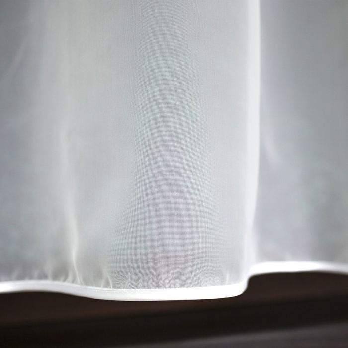 Firanka woal gotowa z lamówką łuk 300x140 cm biała