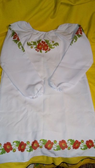 Заготовка платья сорочки габардин волокно под вышивку