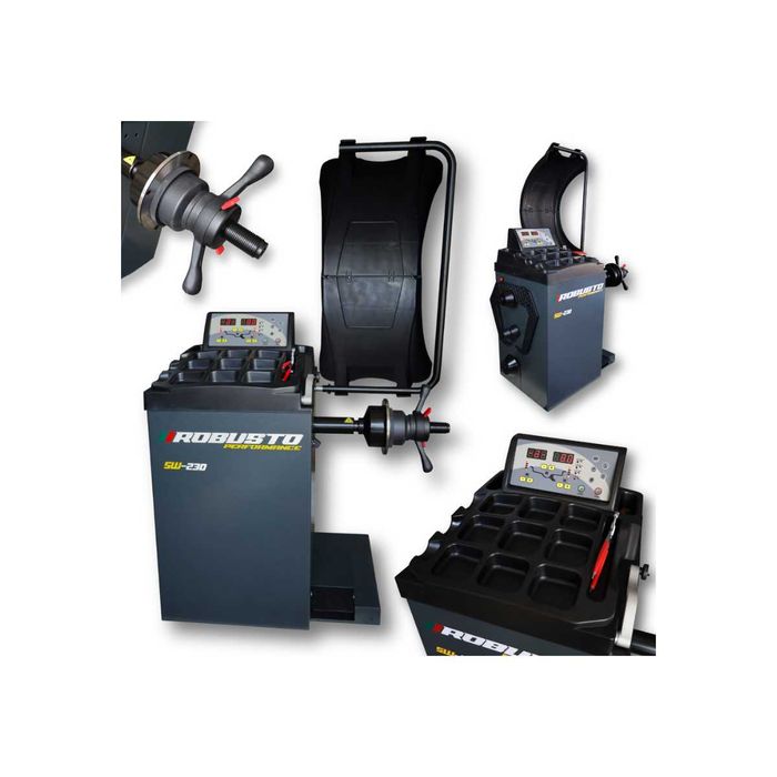 Wyważarka automatyczna Robusto z laserem i ramieniem pomiarowym 230V