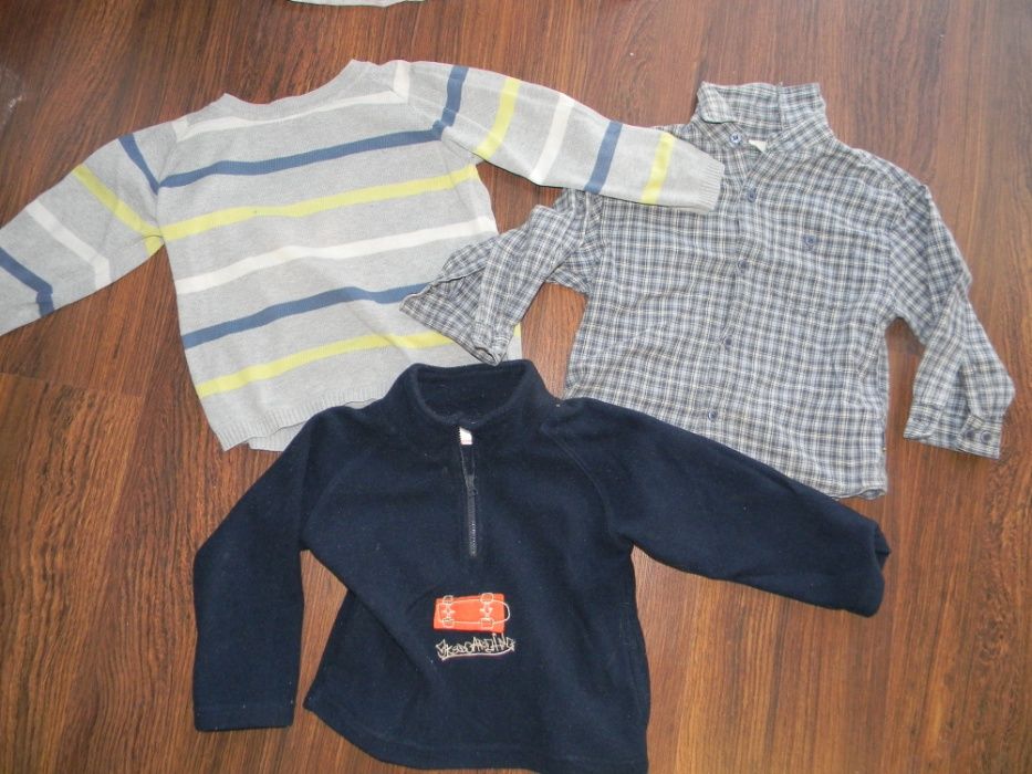 Spodnie narciarskie Adidas 92 -98 polar koszula 17szt