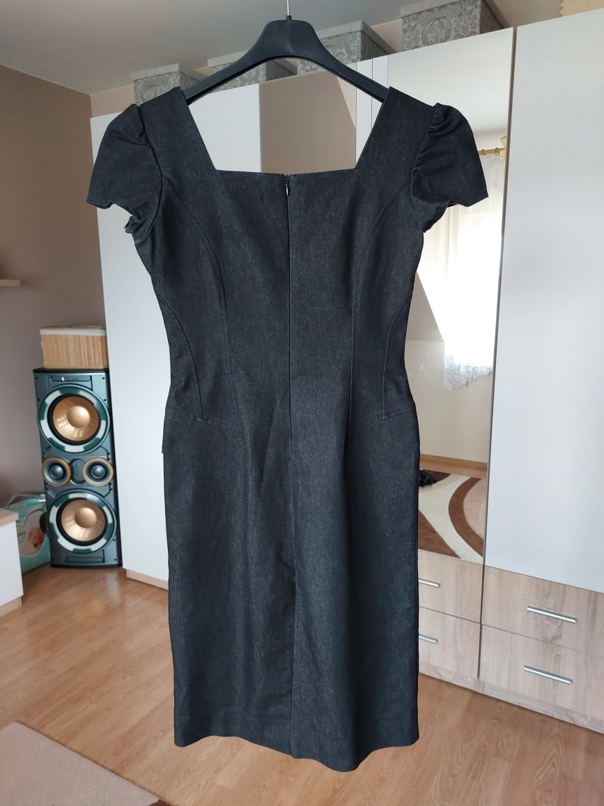 Sukienka jeansowa Orsay M czarna