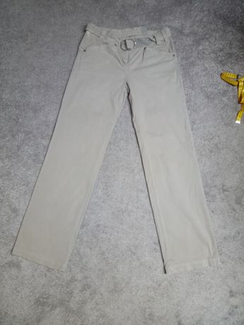 Spodnie z szerokimi nogawkami kremowe Murphy&NYE