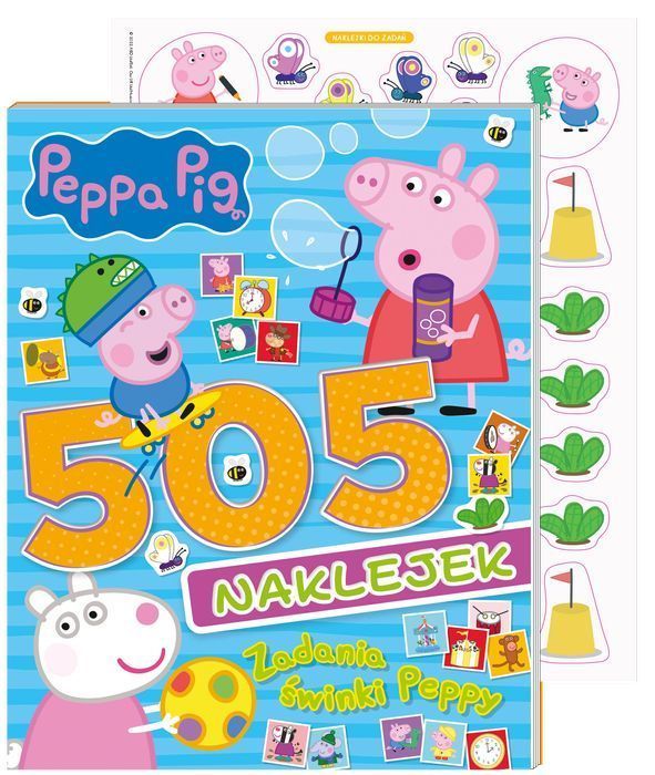 Peppa Pig. 505 naklejek 4. Zadania świnki Peppy. Media Service Zawada