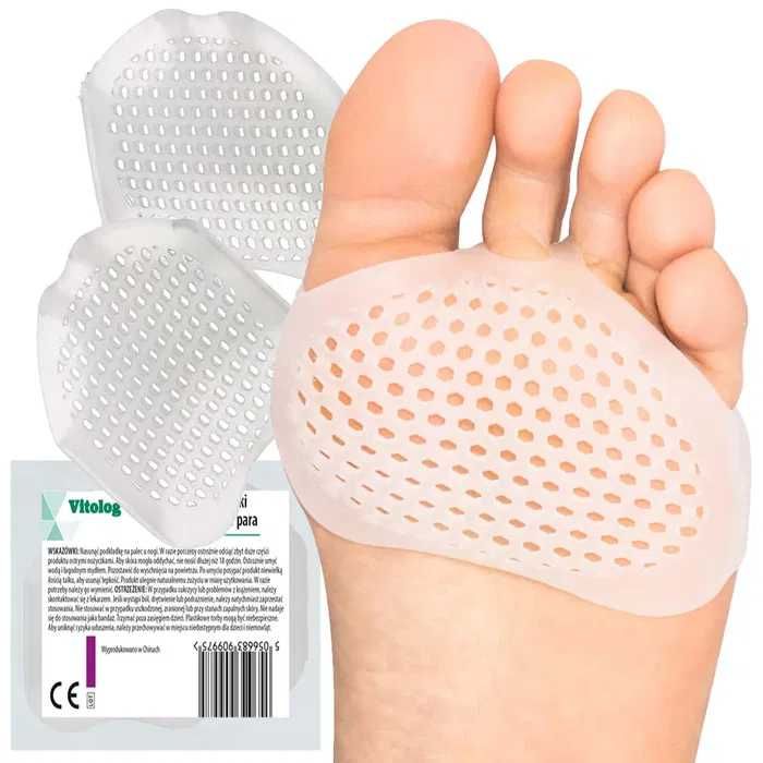 3 pary Pelota Metatarsalna Separator Na Palce Amortyzujące Osłona