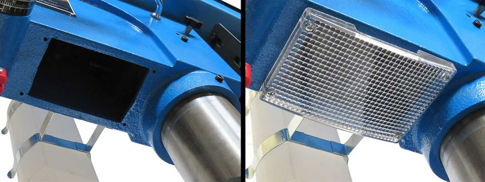 BASS POLSKA Wiertarka Stołowa Kolumnowa 1500w 400v Imadło 6" BP5284