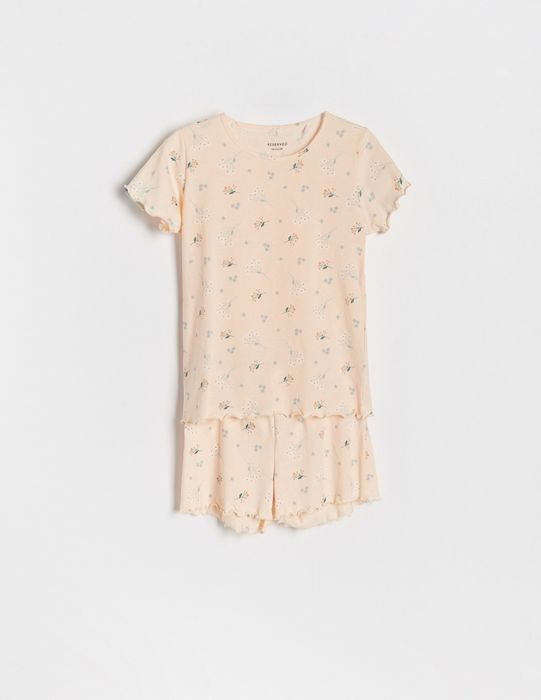 Piżama 122/128 Reseved dziewczęca krótki rękaw krótkie spodenki