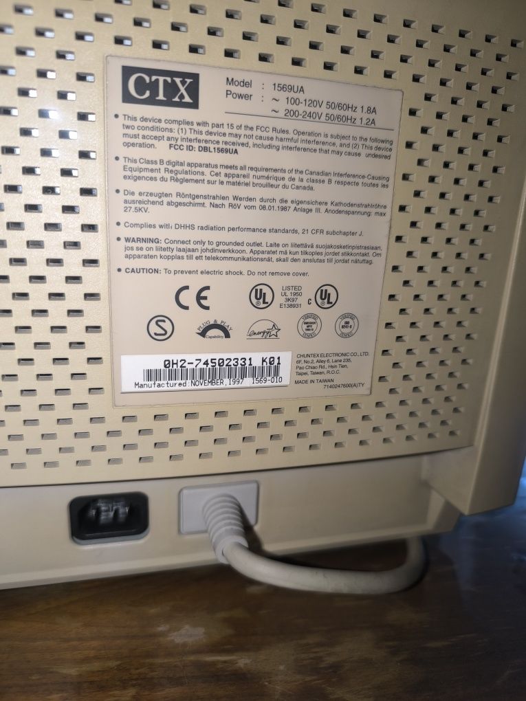 Monitor CTX 15 cali 1569UA