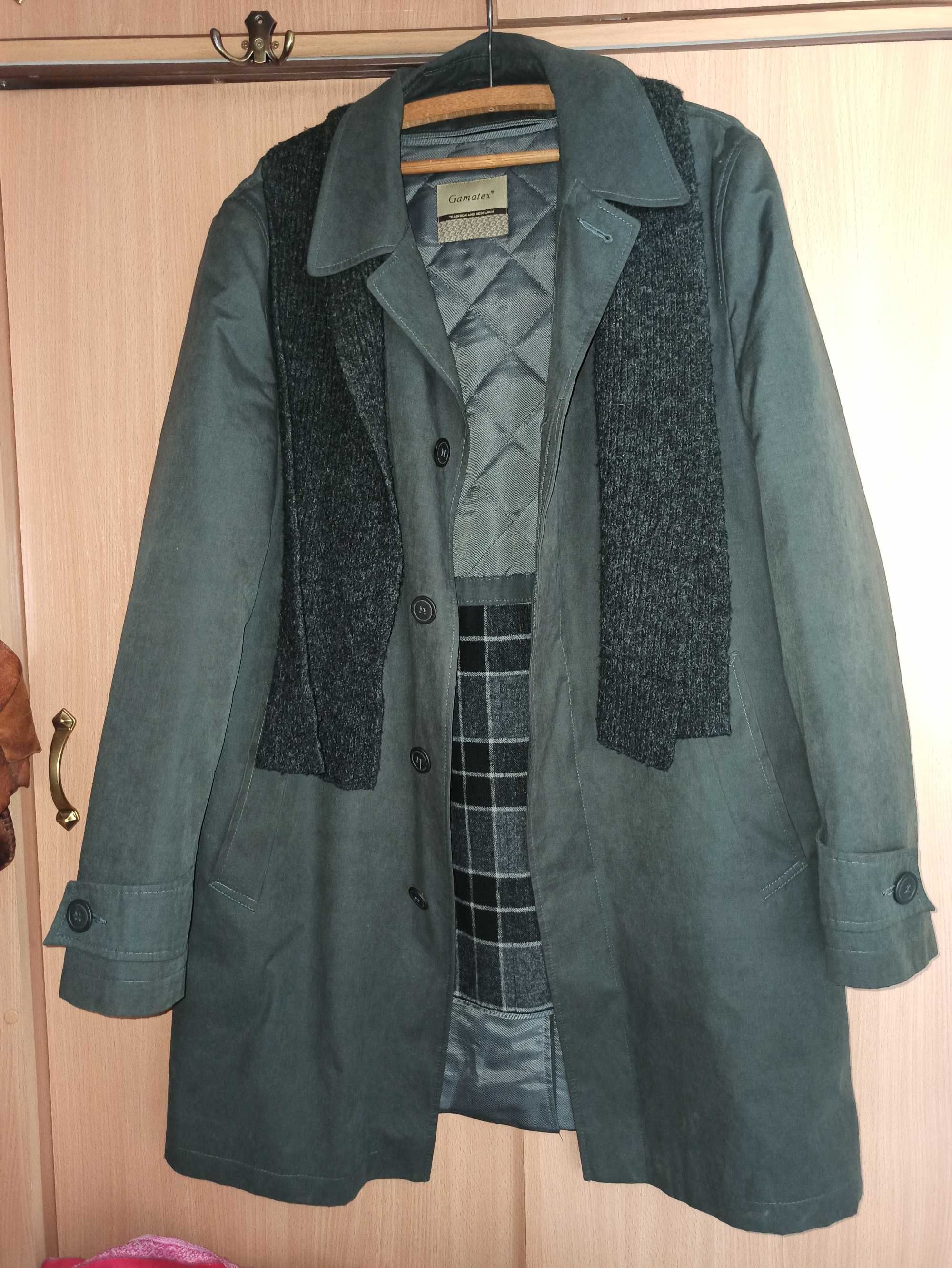 Elegancki biznesowy płaszcz męski Gamatex rozmiar 50