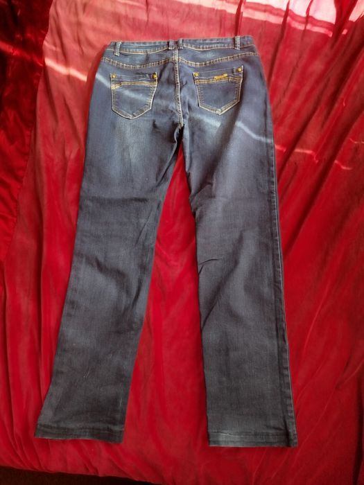 Granatowe jeansy Miaoni w rozmiarze 33