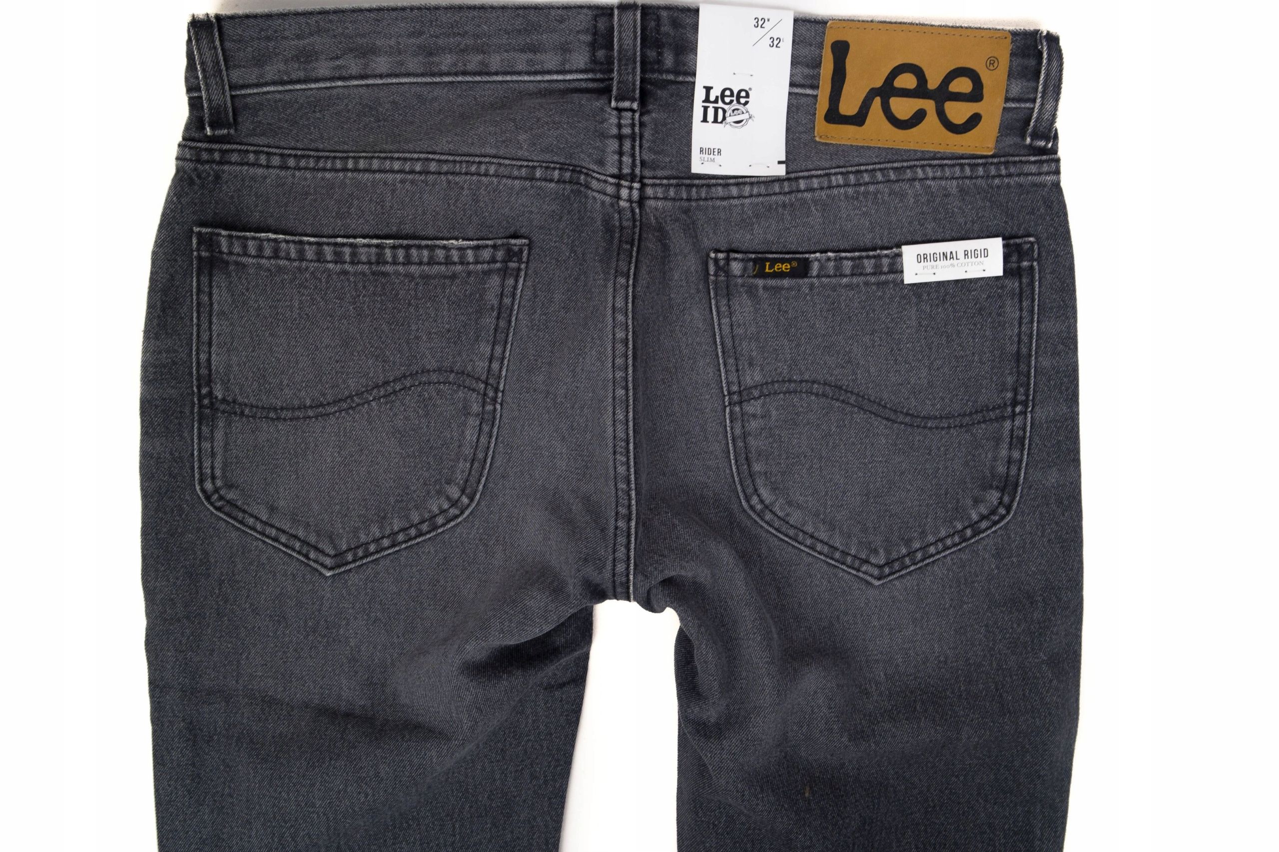 Spodnie Lee Rider Slim Grey Trashed W32 L32 L73DFFIH