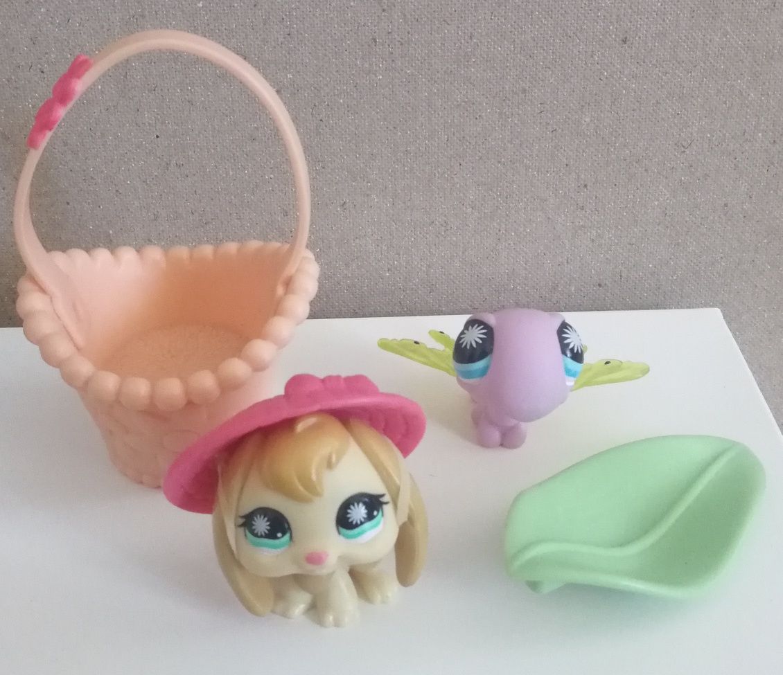 Littlest pet shop - spring pets - królik #864 i ważka #865