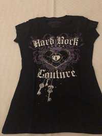 HARD ROCK t-shirt senhora, preta, tamanho XS